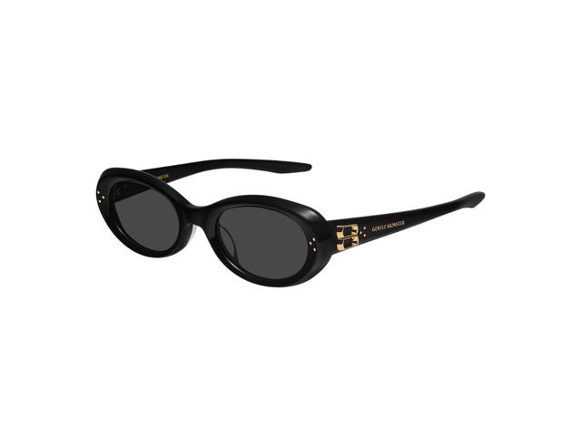 Gentle Monster Gentle Monster Cocoa 01 GD In Black Acetate Frame With Gray Lenses - view 1