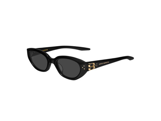 Gentle Monster Gentle Monster Duns 01 In Black Acetate Frame With Gray Lenses - view 1