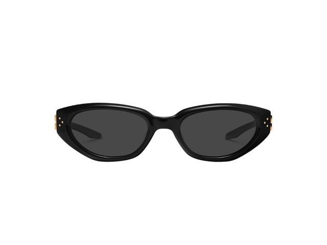 Gentle Monster Gentle Monster Duns 01 In Black Acetate Frame With Gray Lenses - view 2