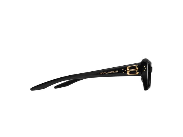 Gentle Monster Gentle Monster Duns 01 In Black Acetate Frame With Gray Lenses - view 3