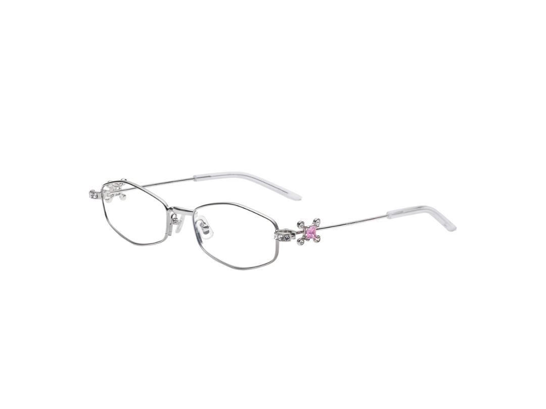 Gentle Monster Gentle Monster Gleam 02 In Silver Metal Frame With Clear Lenses