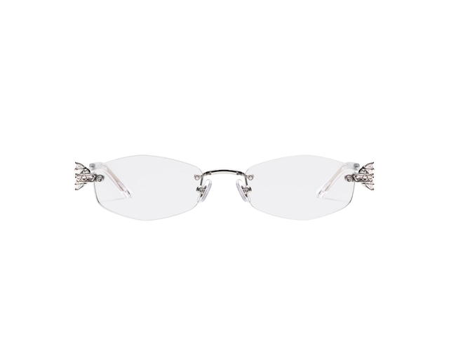 Gentle Monster Gentle Monster Glitz 02 In Silver Metal Frame With Clear Lenses - view 2