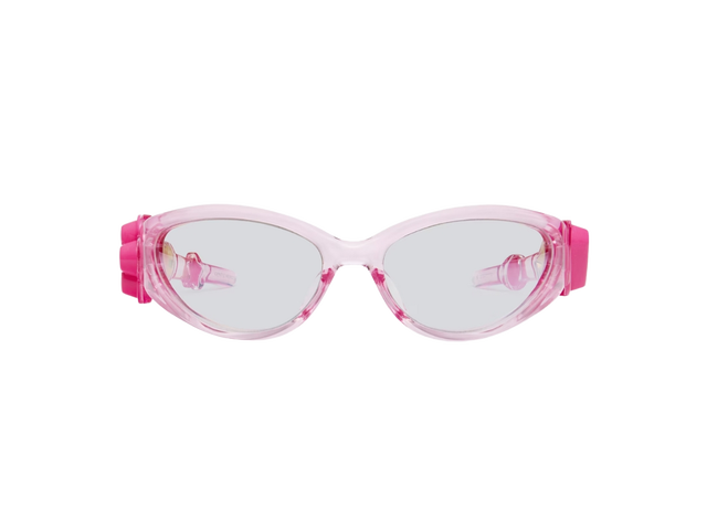 Gentle Monster Gentle Monster Gummy PC12 Sunglasses In Translucent Pink TR Frame With Gray Mirror Lenses - view 1