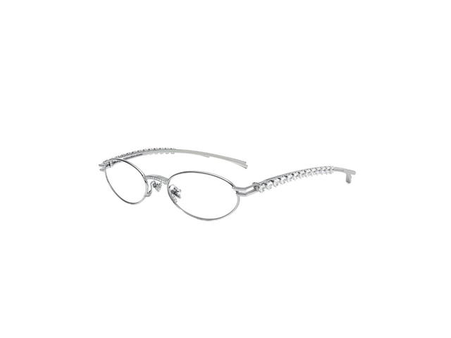 Gentle Monster Gentle Monster Jennie - Barrette 02 In Silver Metal Frame With Clear Lenses - view 2