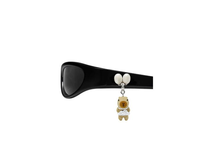 Gentle Monster Gentle Monster Jennie - Cheveux De Nini 01 In Black Acetate Frame With Gray Lenses - view 4