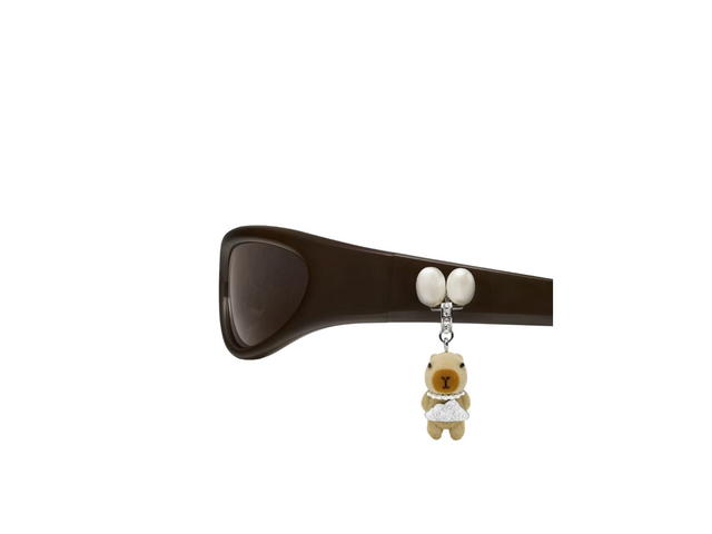 Gentle Monster Gentle Monster Jennie - Cheveux De Nini BR3 In Brown Acetate Frame With Brown Lenses - view 4