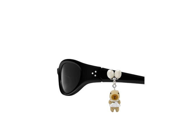 Gentle Monster Gentle Monster Jennie - Donut Bun 01 In Black Acetate Frame With Gray Lenses - view 4