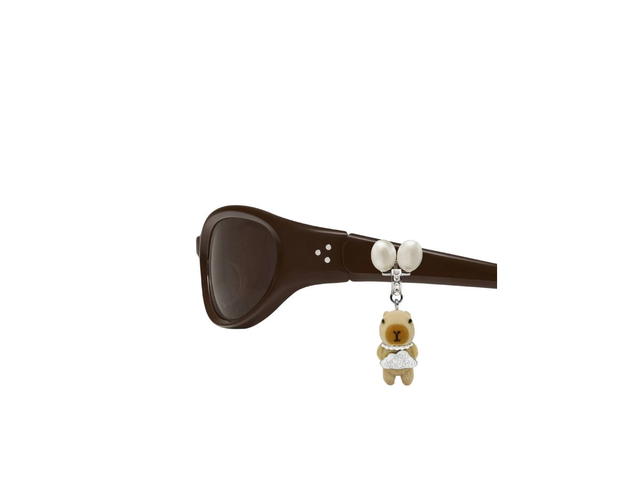 Gentle Monster Gentle Monster Jennie - Donut Bun BR3 In Brown Acetate Frame With Brown Lenses - view 4