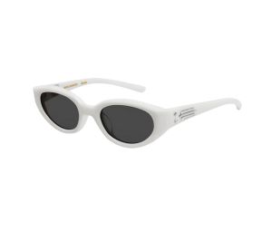 Buy Gentle Monster Jennie - Fish Tail W2 In White Acetate Frame With Gray Lenses at Sasom – Authentic and Ready to Ship