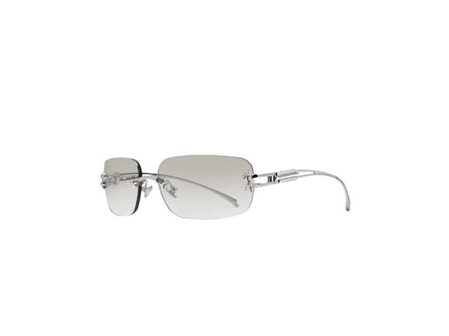 Gentle Monster Gentle Monster Jennie - Glitter 02 In Silver Metal Frame With Graduated Brown Lenses - view 2