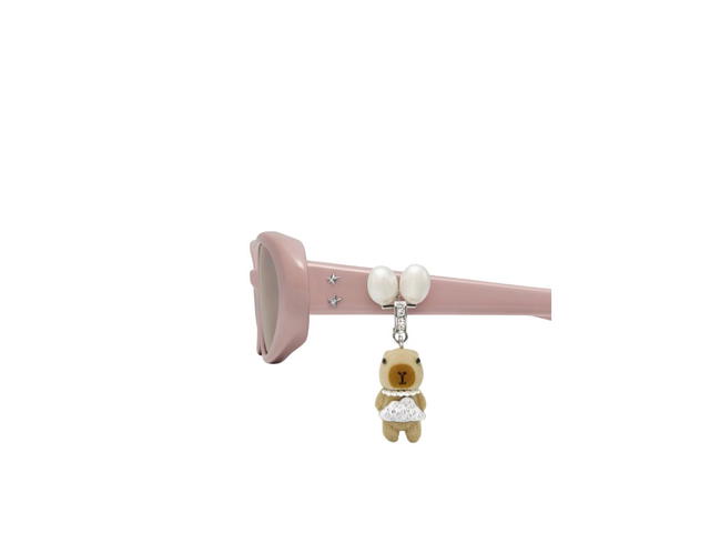 Gentle Monster Gentle Monster Jennie - Hush P7 In Pink Acetate Frame With Brown Lenses - view 4