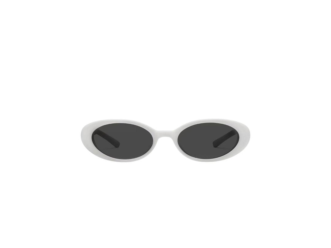 Gentle Monster Gentle Monster Jennie - Hush W2 In White Acetate Frame With Gray Lenses