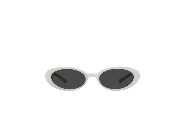 Gentle Monster Gentle Monster Jennie - Hush W2 In White Acetate Frame With Gray Lenses - view 1