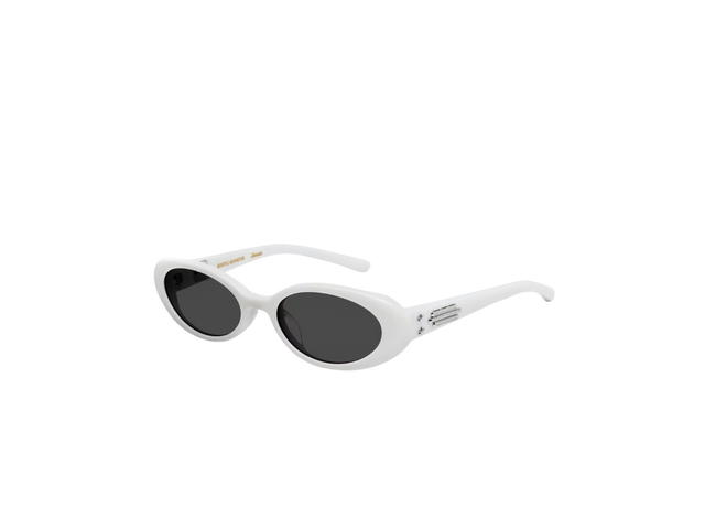 Gentle Monster Gentle Monster Jennie - Hush W2 In White Acetate Frame With Gray Lenses - view 2