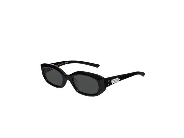 Gentle Monster Gentle Monster Jennie - Wispy 01 In Black Acetate Frame With Gray Lenses - view 2