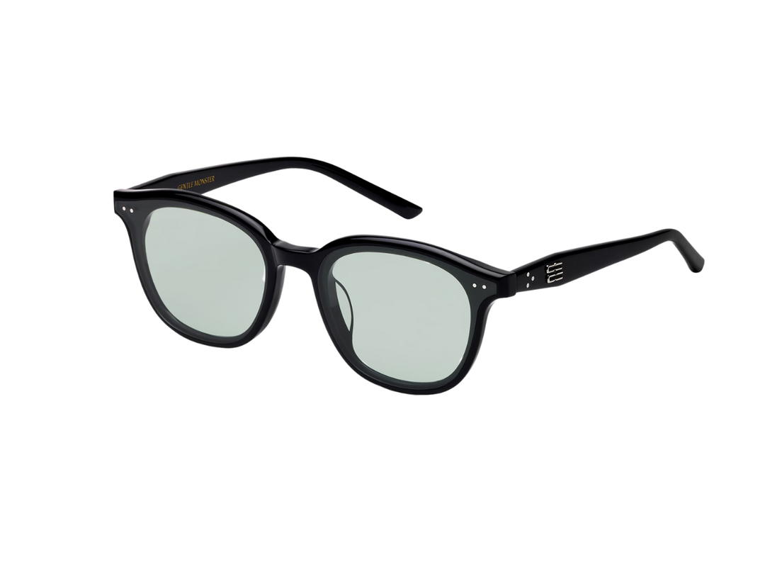 Gentle Monster Gentle Monster Jude 01(GR) In Black acetate frame With Green lenses