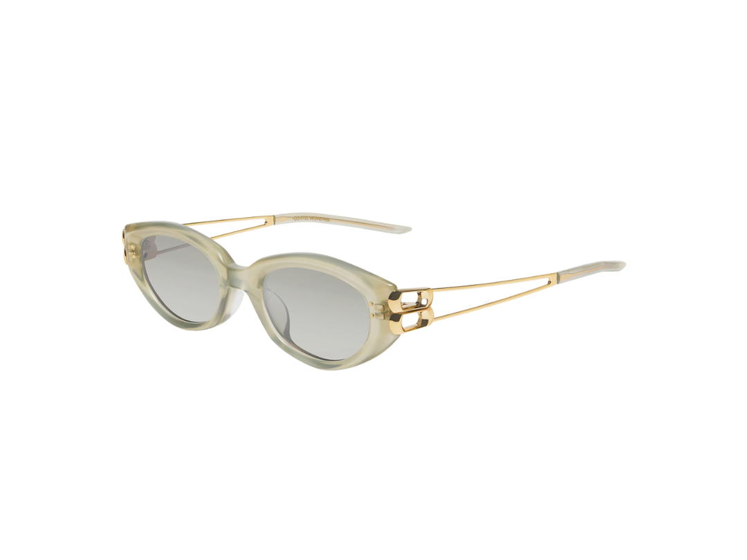 Gentle Monster Gentle Monster Kunst Gc1 In Translucent Gray Mixed Frame With Graduated Gray Lenses