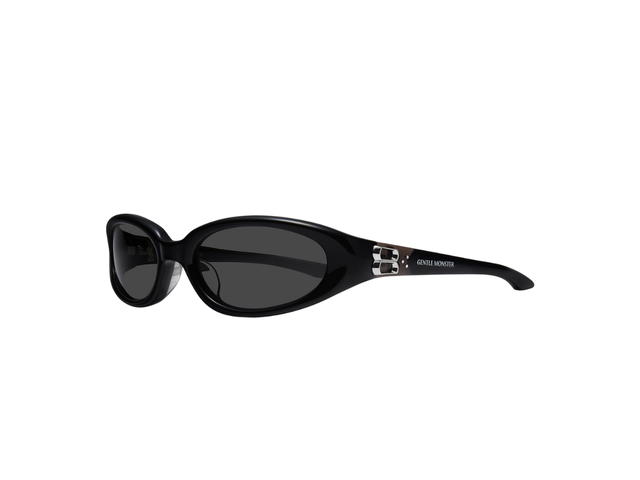 Gentle Monster Gentle Monster Monde 01 In Black Acetate Frame With Gray Lenses - view 1