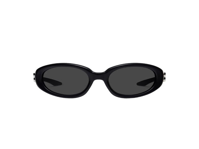 Gentle Monster Gentle Monster Monde 01 In Black Acetate Frame With Gray Lenses - view 2