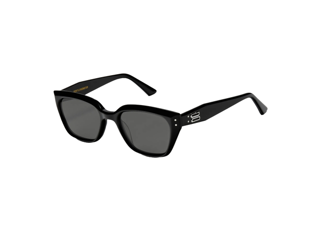 Gentle Monster Gentle Monster Nada 01 Sunglasses In Black Acetate Frame With Gray Lenses - view 2