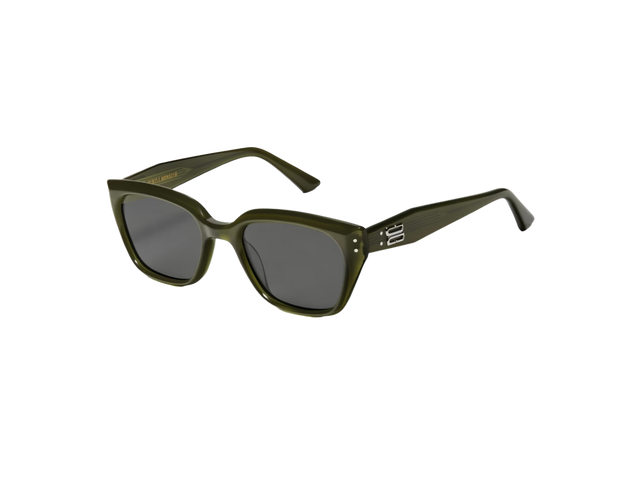 Gentle Monster Gentle Monster Nada KC2 Sunglasses In Clear Khaki Acetate Frame With Gray Lenses - view 2