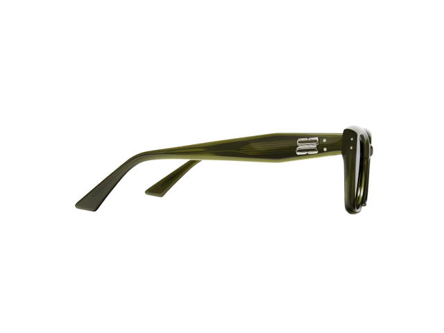 Gentle Monster Gentle Monster Nada KC2 Sunglasses In Clear Khaki Acetate Frame With Gray Lenses - view 3