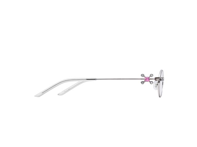 Gentle Monster Gentle Monster On Ring 02 In Silver Metal Frame With Clear Lenses - view 3