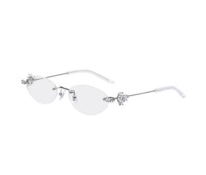 Buy Gentle Monster Orora 02 In Silver Metal Frame With Clear Lenses at Sasom – Authentic and Ready to Ship