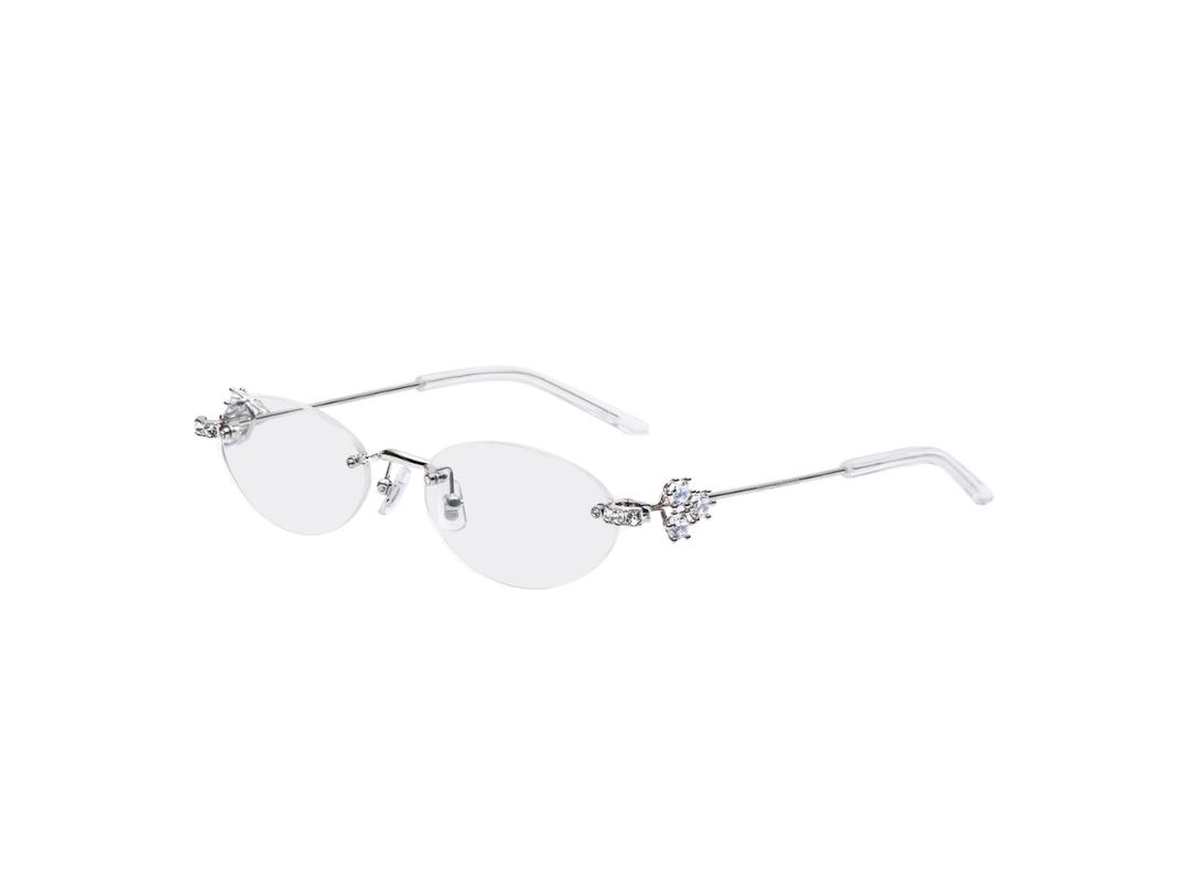 Gentle Monster Gentle Monster Orora 02 In Silver Metal Frame With Clear Lenses