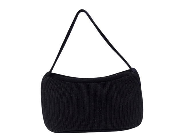 Gentlewoman Gentlewoman Gw Preppy Knit Shoulder Bag Black - view 2