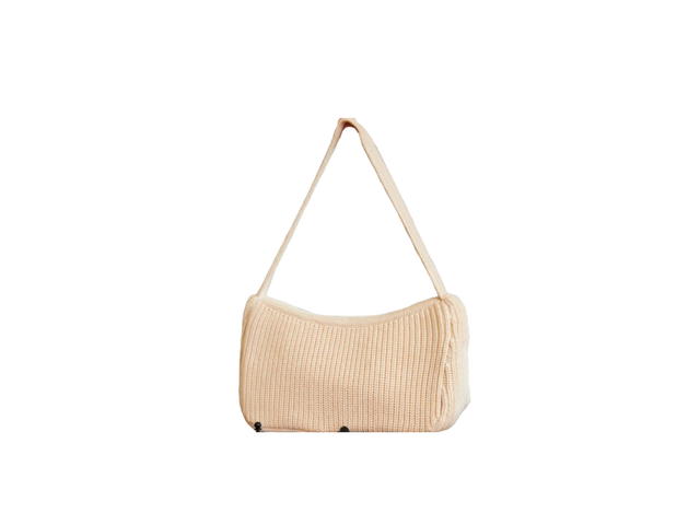 Gentlewoman Gentlewoman Gw Preppy Knit Shoulder Bag Cream - view 2