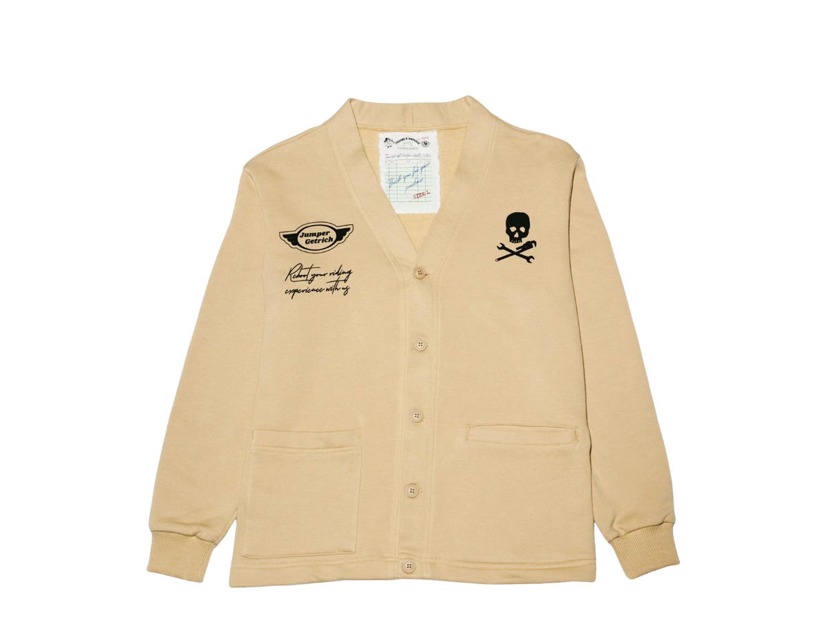 Getricheasy Getricheasy x JUMPER Motor Garage Cardigan Camel Beige