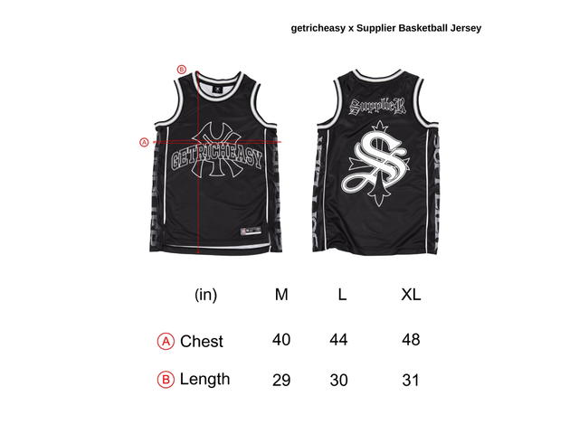 Getricheasy Getricheasy x Supplier Basketball Jersey Black - view 3