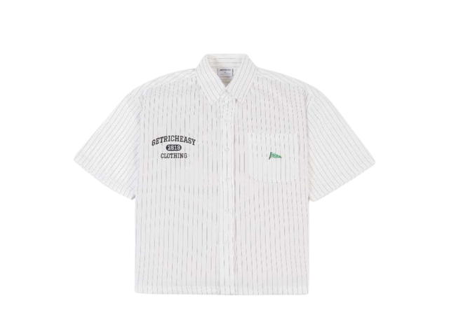 Getricheasy Getricheasy Green Flag Short Sleeve Shirt Off White - view 1