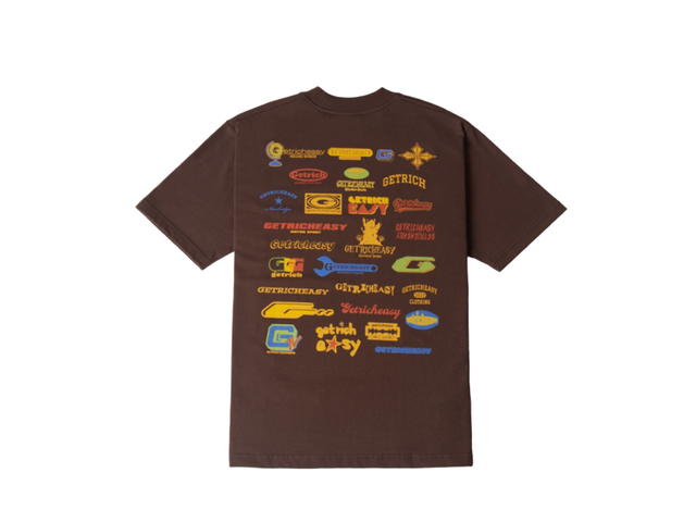 Getricheasy Getricheasy Many Logos Tee Brown - view 2