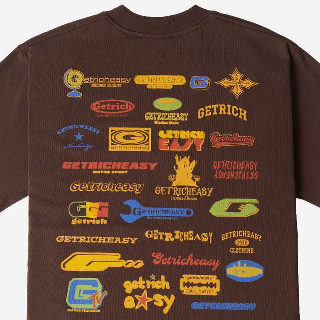 Getricheasy Getricheasy Many Logos Tee Brown - view 4