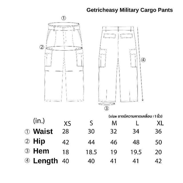Getricheasy Getricheasy Military Cargo Pants Olive - view 6