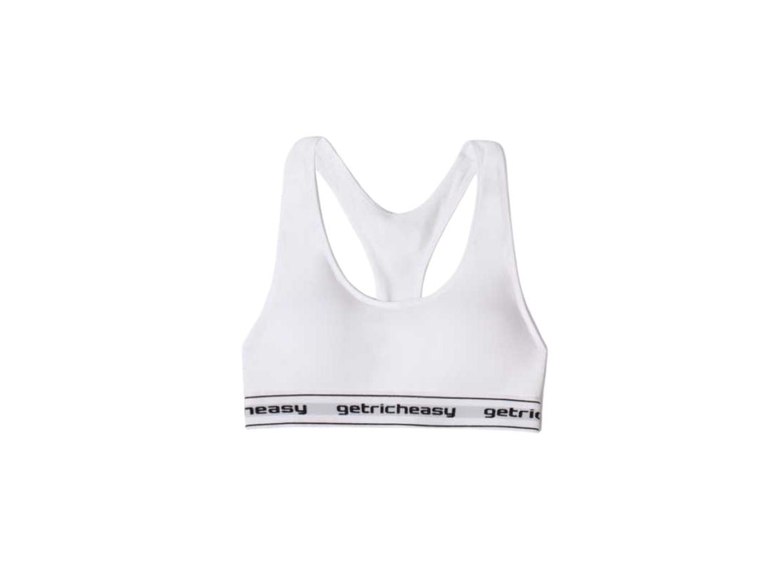 Getricheasy Women's Classic Sports bra White