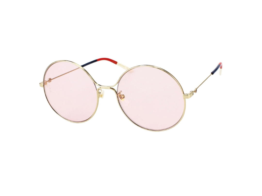 Gucci Gucci GG0395S-004-58 Sunglasses In Gold Metal Frame With Pink Lenses