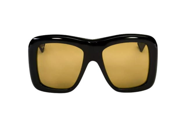 Gucci Gucci Sunglasses In Plastic Acetate With Brown Lens Black Square - view 2