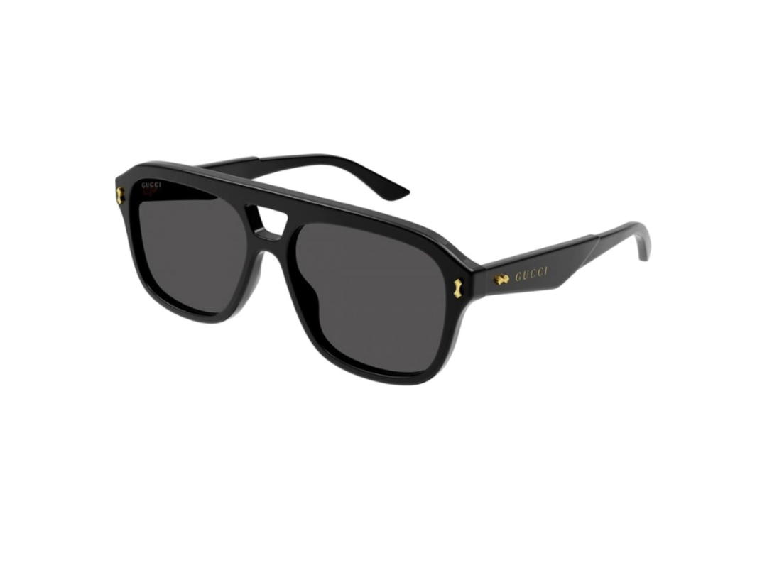 Gucci Gucci Sunglasses In Black Acetate Frame With Grey Lenses