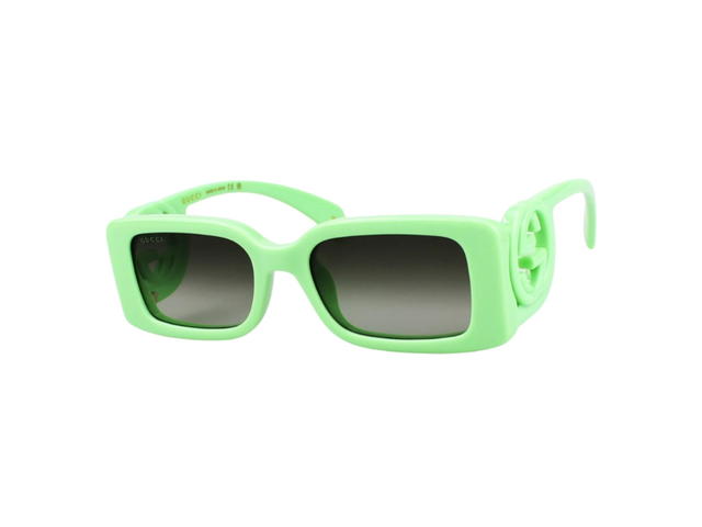 Gucci Gucci GG1325S-004-54 Sunglasses In Green Plastic Frame With Grey Lenses - view 3