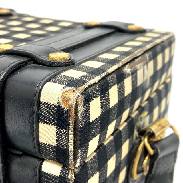 Gianni Versace GIANNI VERSACE Medusa Gingham check vintage Shoulder Bag Vanity bag - view 4