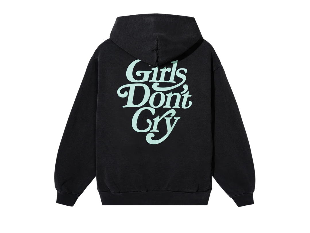 Girls Don't Cry Girls Don't Cry x Verdy Logo Hoodie Vintage Black And Light Green