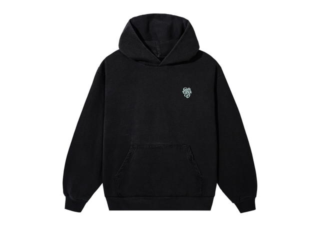 Girls Don't Cry Girls Don't Cry x Verdy Logo Hoodie Vintage Black And Light Green - view 2