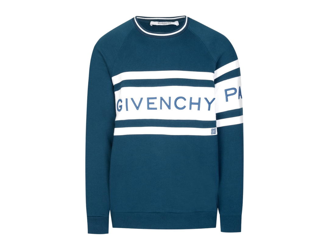 Givenchy Givenchy 4G Contrasting Sweatshirt Petrol Blue