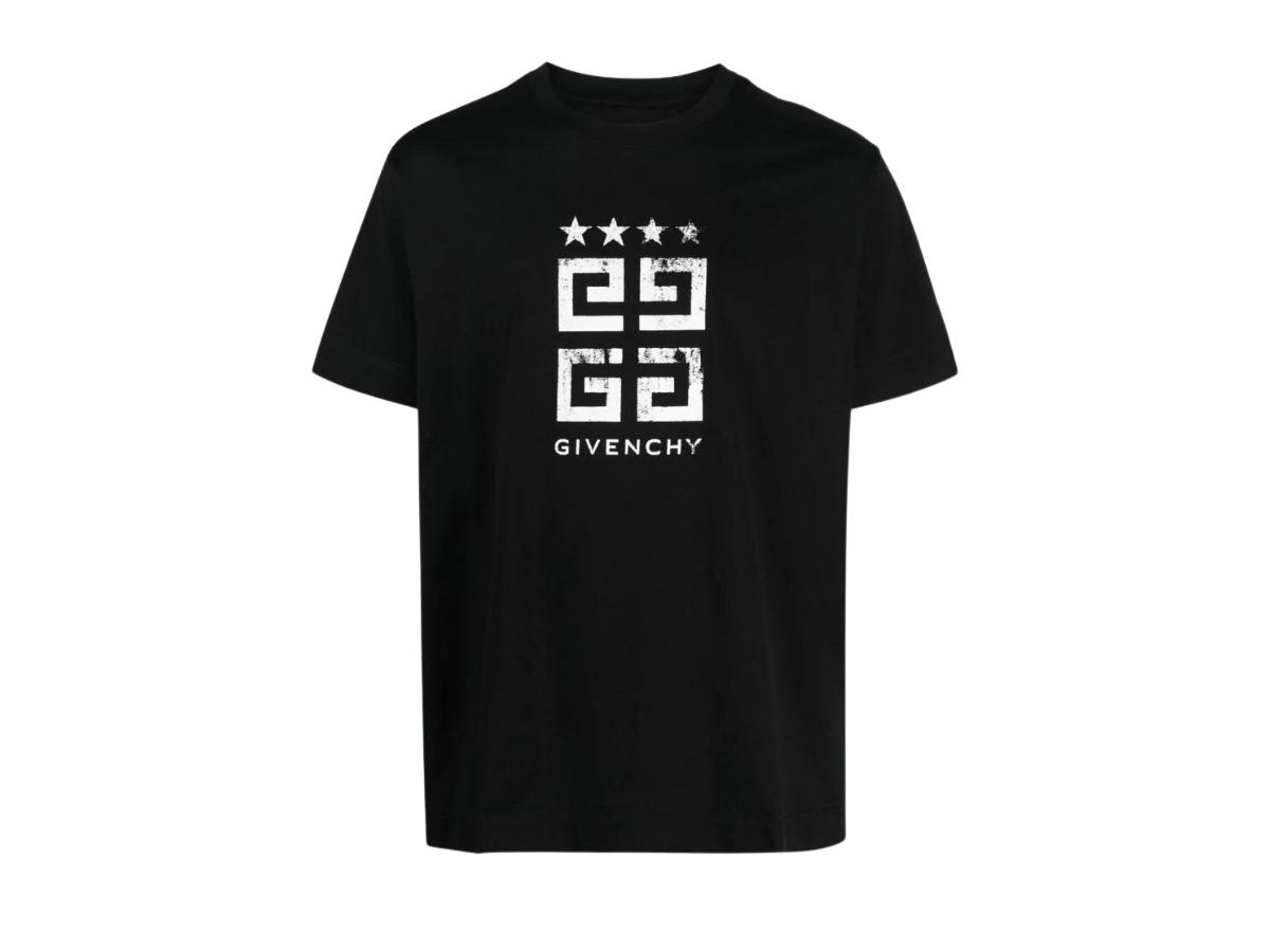 Givenchy Givenchy 4G Logo T-Shirt With Logo Black