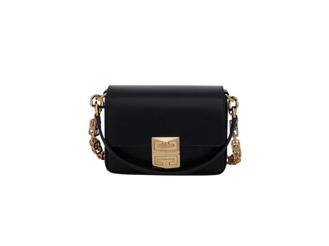 Givenchy Givenchy 4G Small Crossbody Bag With Cube Chain And Gold Finish Metal Black - view 1