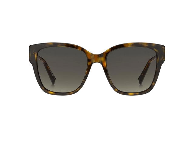 Givenchy Givenchy 4G Sunglasses In Brown Havana Acetate-Gold Metal Frame With Grey Lens - view 1