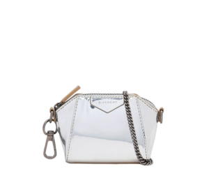 Buy Givenchy Antigona Baby Bag In Metallic Leather With Silve-Tone Hardware Grey Blue at Sasom – Authentic and Ready to Ship